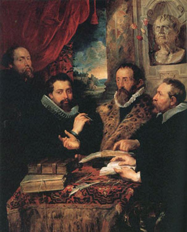 Peter Paul Rubens Fustus Lipsius and his Pupils or The Four Pbilosopbers (mk01) Sweden oil painting art